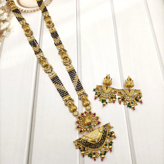Trendy Peacock Designer Long Mangalsutra