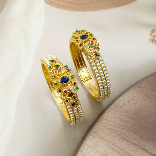 Imperial Trendy Designer Pearls Bangles