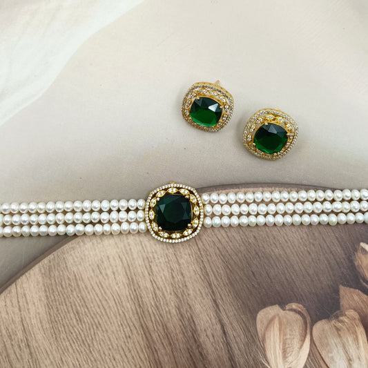 Blossom Designer Fresh Water Pearls Choker Set