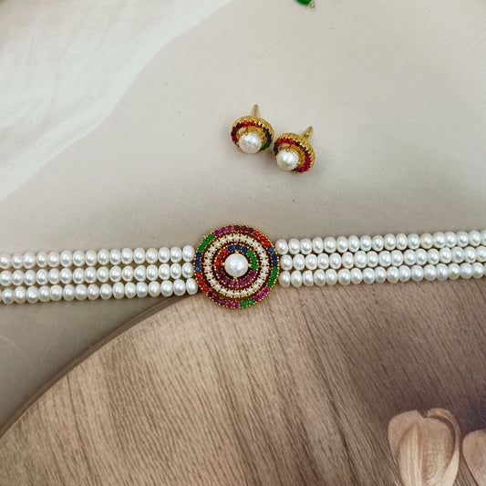 Charming Designer Fresh Water Pearls Choker