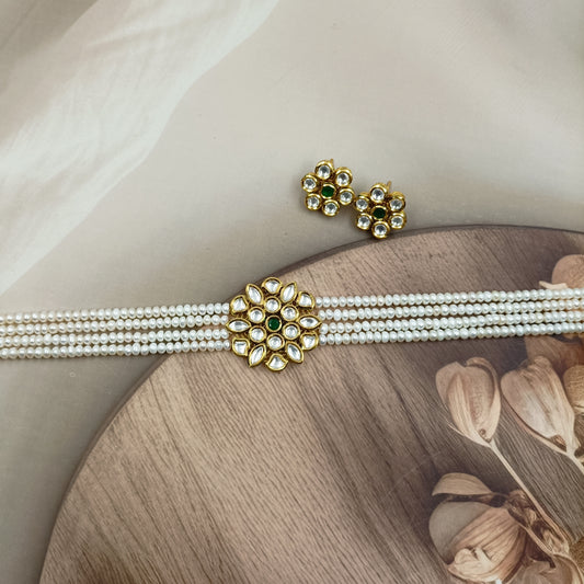 Classic Designer Fresh Water Pearls Choker Set
