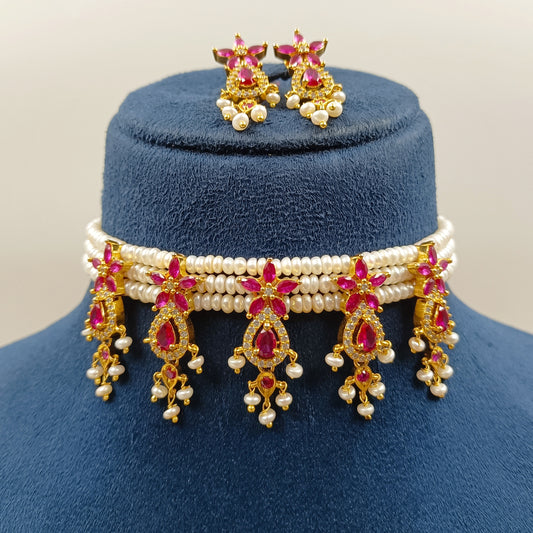 Decence Designer Fresh Water Pearls Chinchpeti