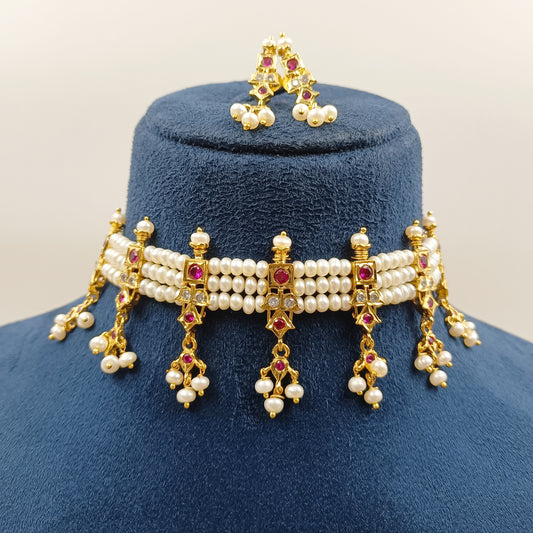 Delight Designer Fresh Water Pearls Chinchpeti