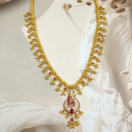 Adorable Peacock Designer Kolhapuri Saaj