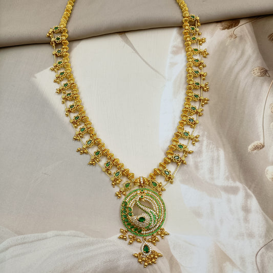 Captivating Peacock Designer Kolhapuri Saaj