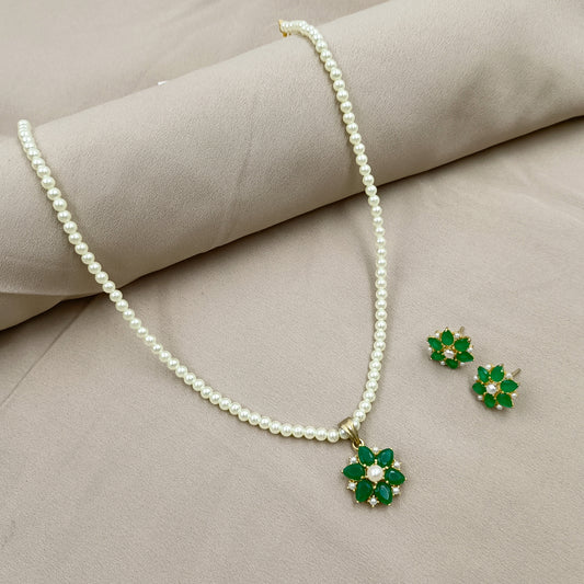 Exclusive Designer Single Line Pearl Set