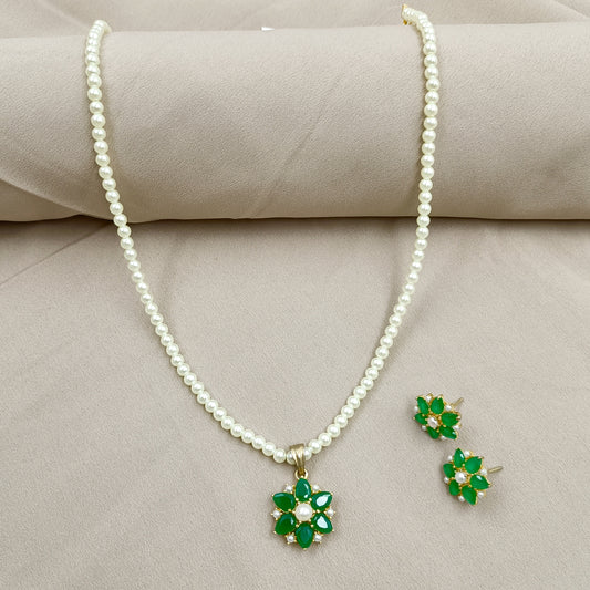 Exclusive Designer Single Line Pearl Set