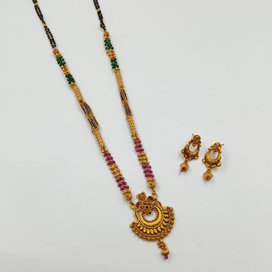 Charming Trendy Designer Temple Mangalsutra