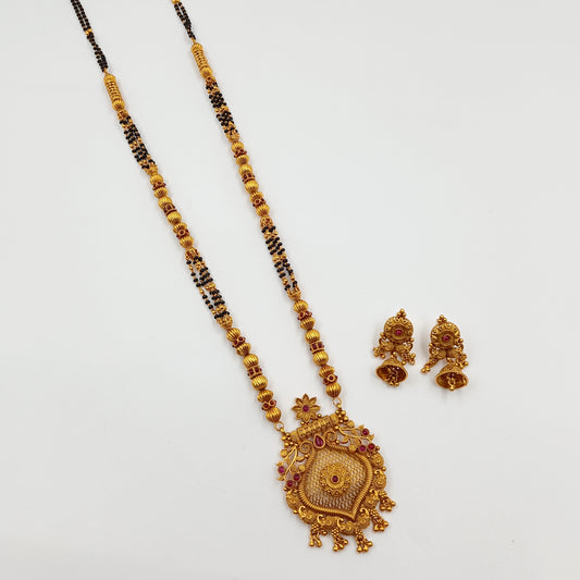 Decorous Trendy Designer Temple Mangalsutra
