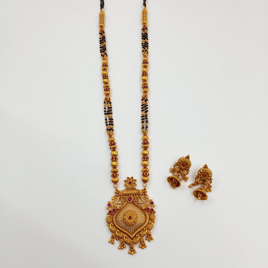 Decorous Trendy Designer Temple Mangalsutra