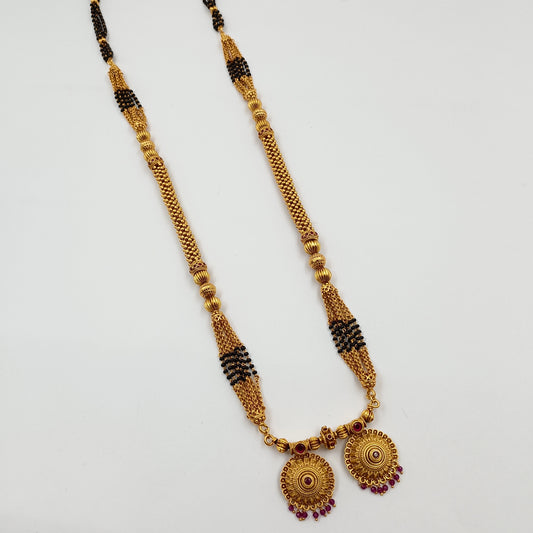 Luminous Trendy Designer Temple Mangalsutra