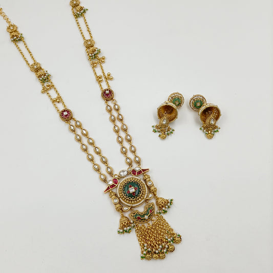 Brilliant Designer Trendy Rajwadi Long Set