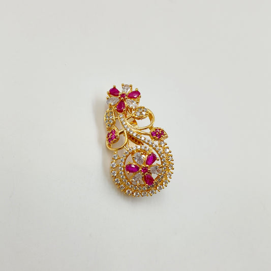 Elegant Floret Designer Sari Pin
