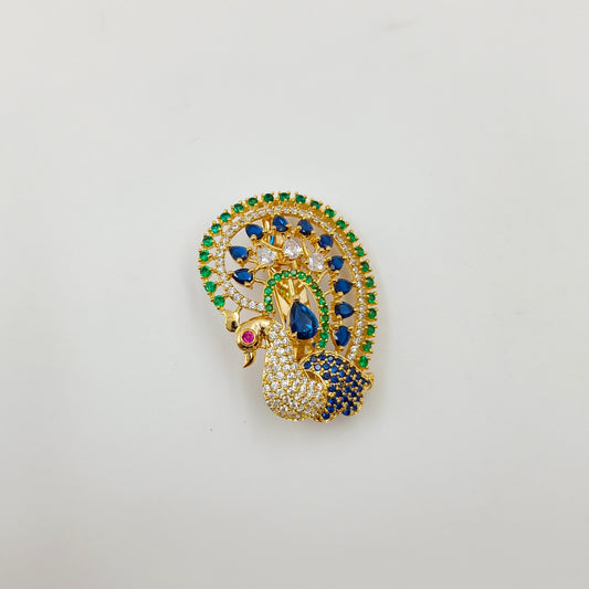 Decorus Peacock Designer Sari Pin