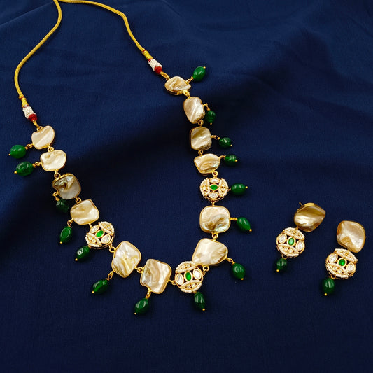 Charming Designer Mother Of Pearls Set