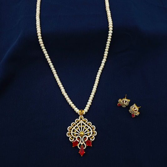 Ravishing Fresh Water Pearls Designer Necklace Set