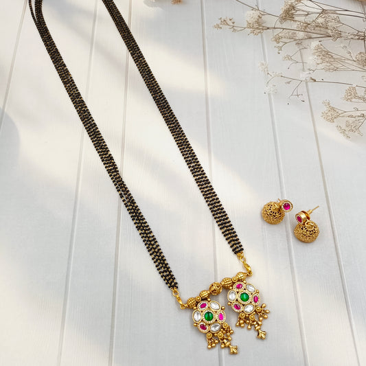 Gleaming Designer Trendy Rajwadi Mangalsutra