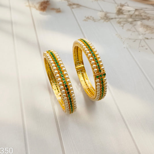 Decorous Designer Trendy Pearls  Bangles