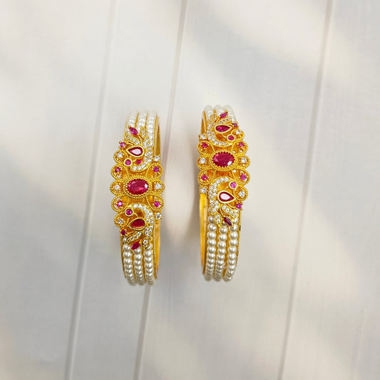Atteractive Designer Pearls Bangles