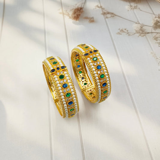 Beawtching Designer Trendy Pearls Bangles