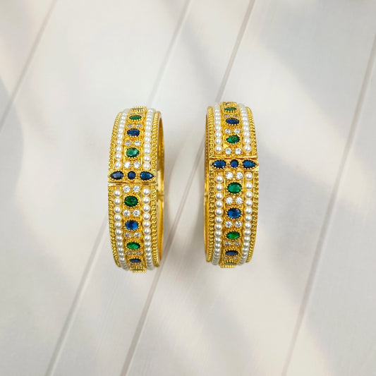 Beawtching Designer Trendy Pearls Bangles
