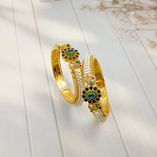Imperial Designer Trendy Pearls Bangles
