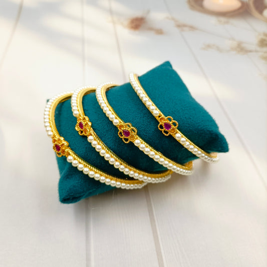 Exclusive Designer Trendy Pearls Bangles