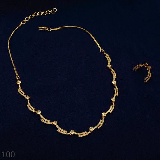 Amazing designer CZ Necklace Set