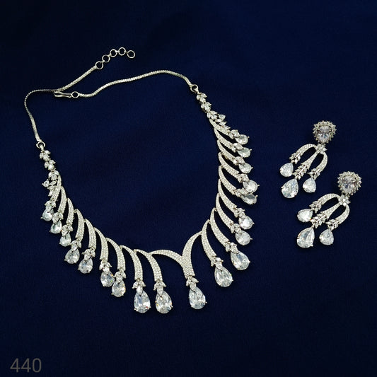 Appealing Designer Trendy AD Necklace