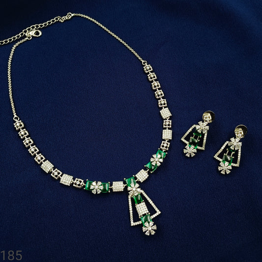Elegant Designer Trendy AD Necklace Set