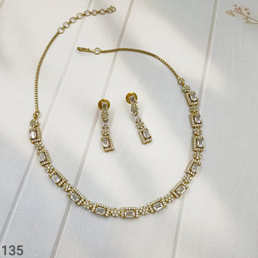 Enthrall Designer Trendy AD Necklace