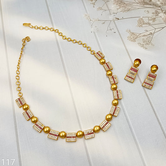 magnetic Designer Trendy AD Necklace Set