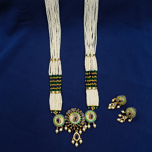 Alluring Designer Trendy Chida Pearls Ranihaar