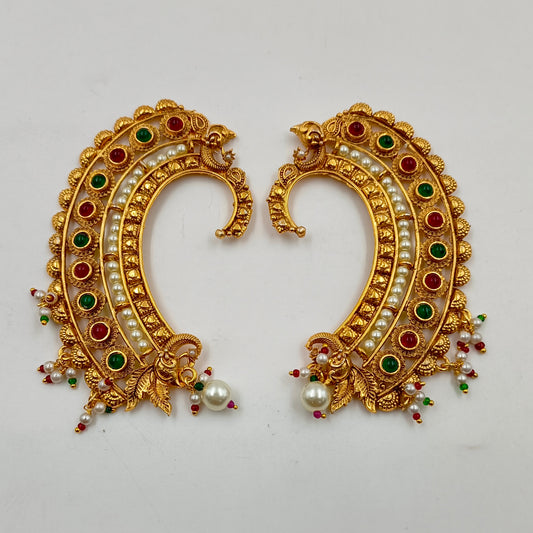 Traditional Peacock Ear Cuff