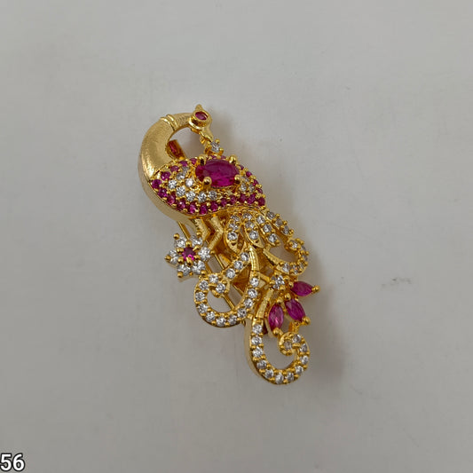 Elegant Peacock Design Saree Pin