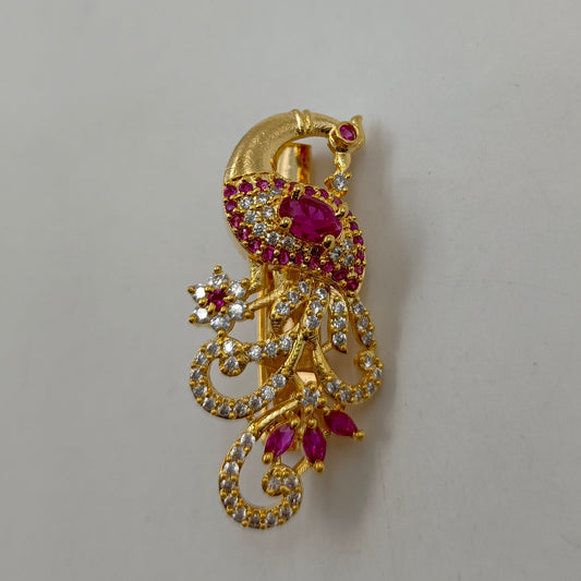 Elegant Peacock Design Saree Pin