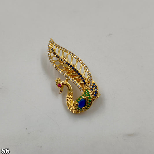 Elegant Peacock Design Saree Pin