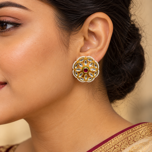 Floral Kundan-Style Tops