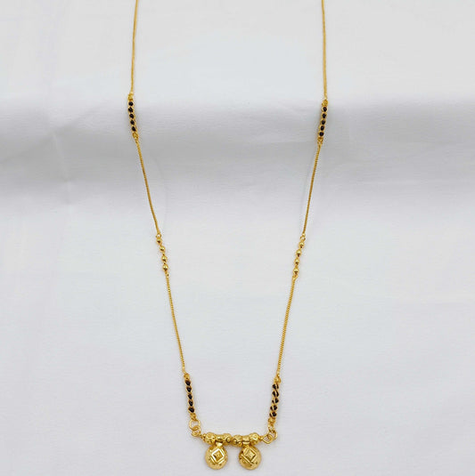 Square Designer Wati Studded Short Mangalsutra