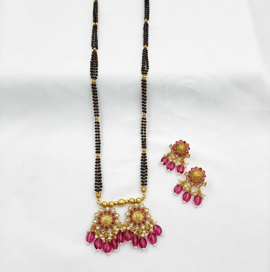 Stunning Floret Designer Antique Mangalsutra