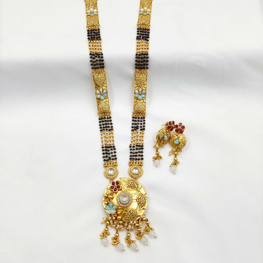 Royal Floret Designer Rajwadi Long Mangalsutra