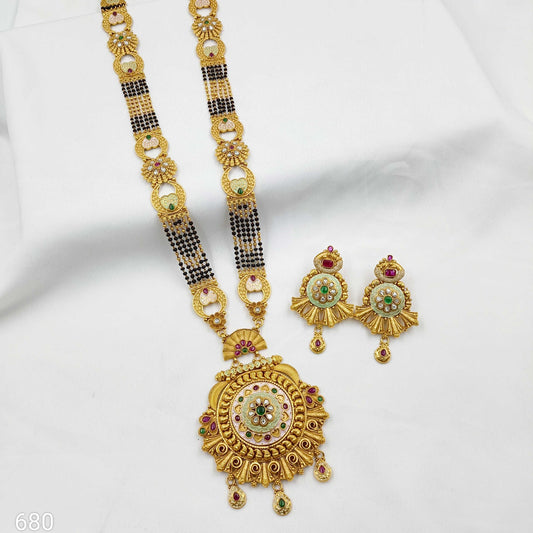 Pretty Heart Shape Designer Long Mangalsutra