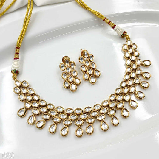 Gorgeous Droplet Designer Kundan Necklace