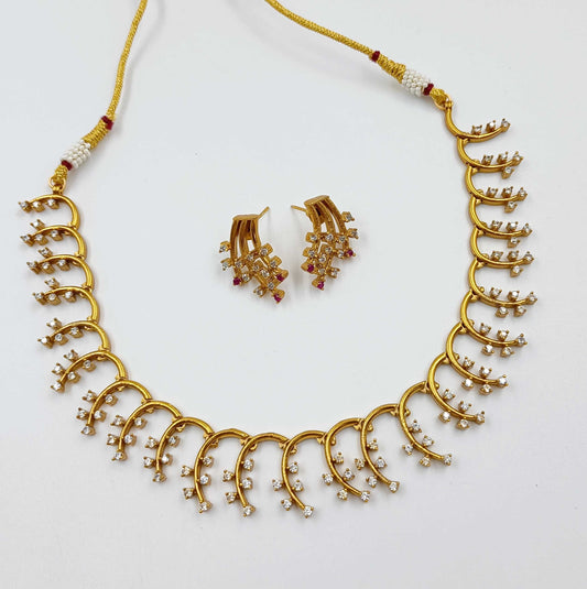 unique Designer Rajwadi Necklace Set