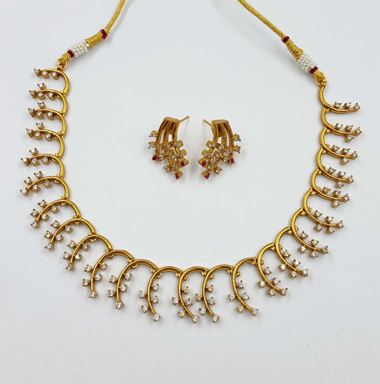 unique Designer Rajwadi Necklace Set