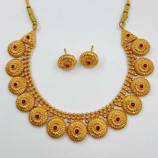 Luminous Floret Designer Necklace Set