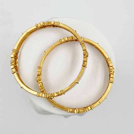 Floret Designer Pearls Studded Fancy Bangles