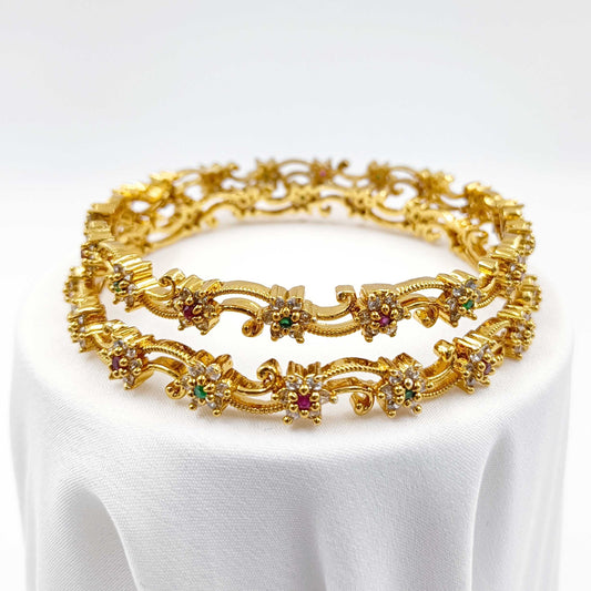 Delicate Floret Designer Fancy Bangles