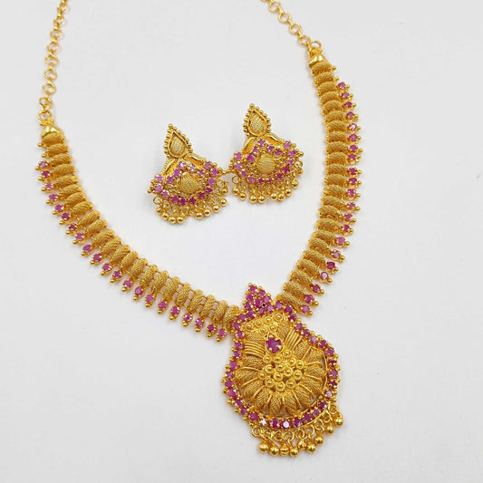 Charming Designer South Indian Necklace Set