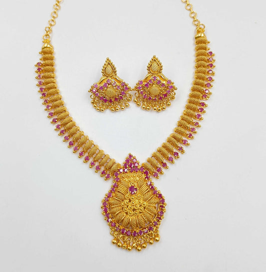 Charming Designer South Indian Necklace Set